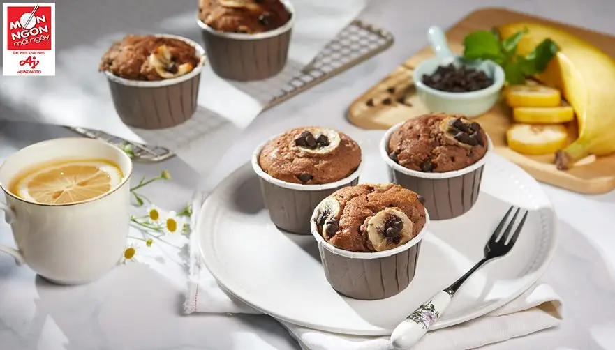 B&aacute;nh muffin chuối socola