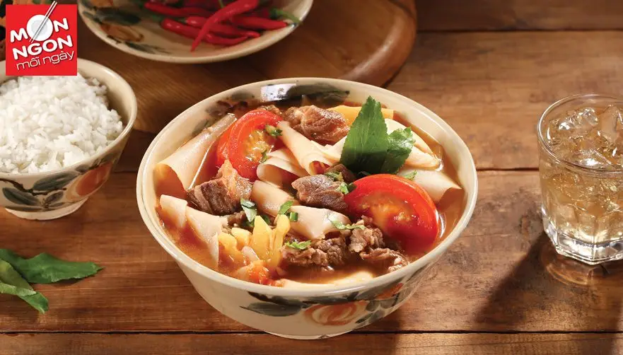 Canh g&acirc;n b&ograve; chua cay