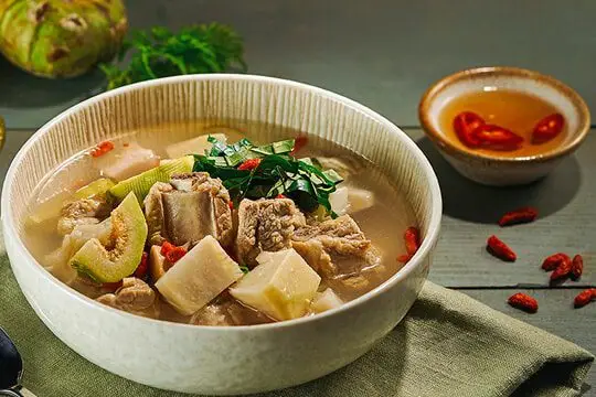 canh sườn m&iacute;t non tr&aacute;i vả