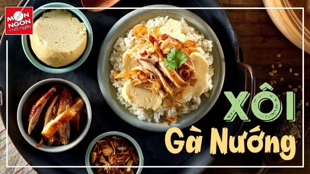 Bí quyết làm món xôi gà nướng dẻo ngon cho ngày mưa