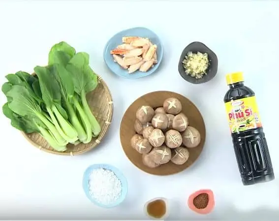 Cách làm cải thìa xào nấm đông cô thịt cua ngon lạ miệng
