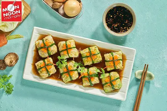 Bắp cải hấp nấm t&ocirc;m