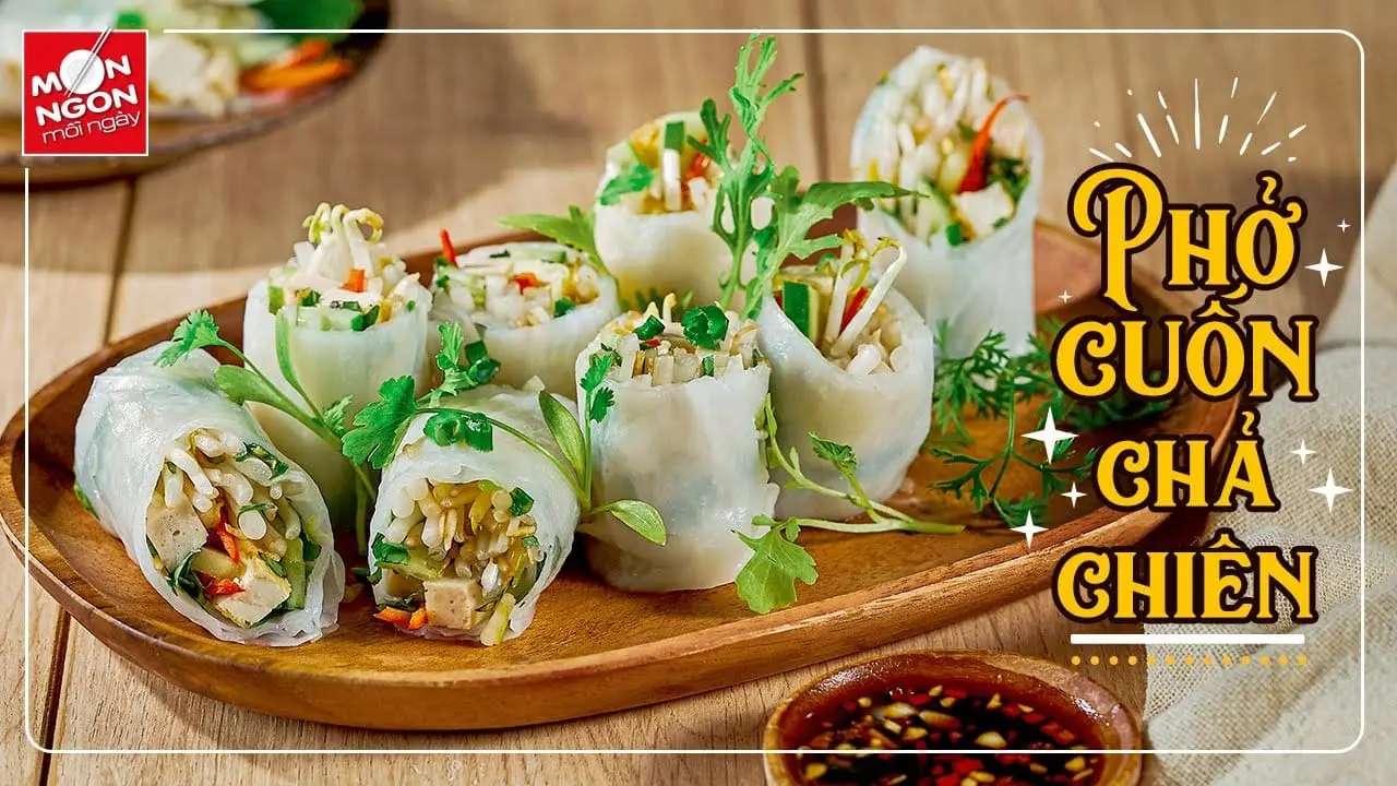 Pho cuon cha chien