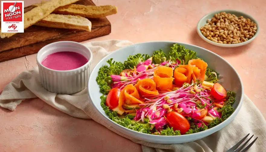 salad ca hoi xot thanh long