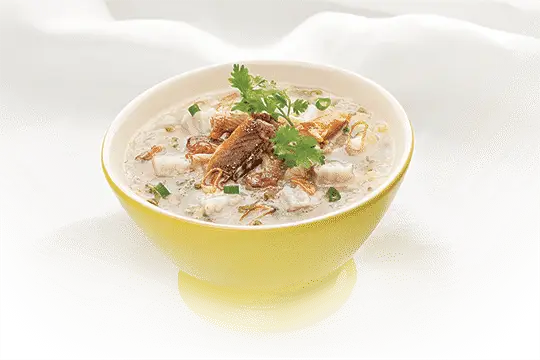 Ch&aacute;o lươn khoai m&ocirc;n đậu xanh