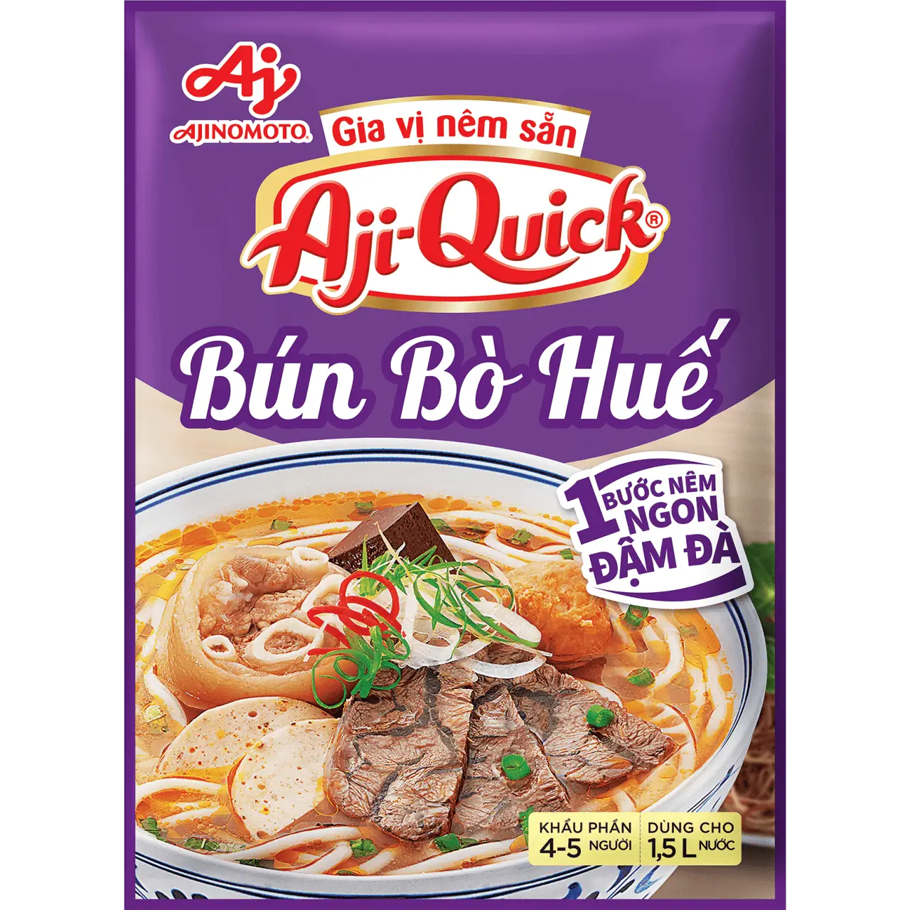 Gia vị n&ecirc;m sẵn Aji-Quick&reg; B&uacute;n B&ograve; Huế