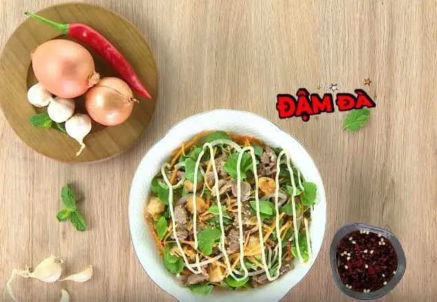 Học làm gỏi rau má tôm khô chiên giòn để eo thon đón Tết