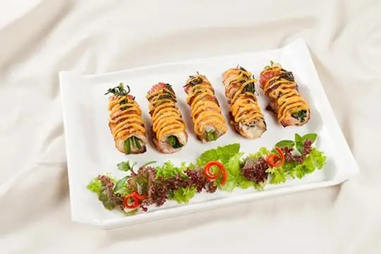 C&aacute; cuộn Bacon hương thảo