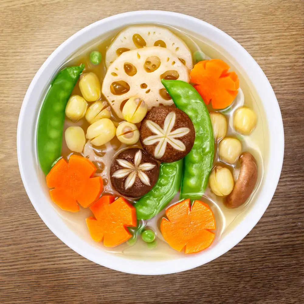 Canh củ sen hầm rau củ bổ dưỡng, dễ nấu, dễ ăn