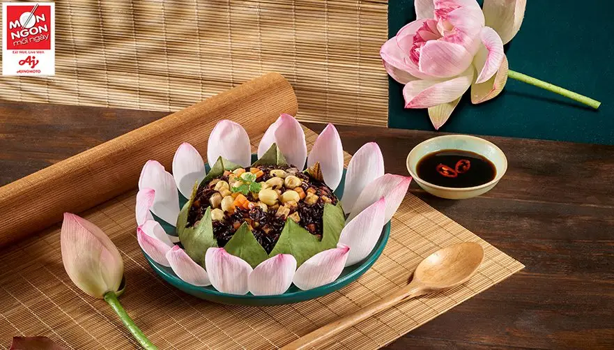 cơm sen gạo lứt chay