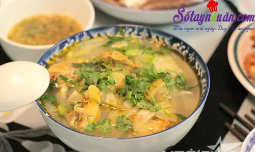 Canh trai nấu bầu