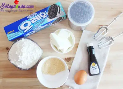 C&aacute;ch l&agrave;m b&aacute;nh xốp nh&acirc;n oreo độc đ&aacute;o 1
