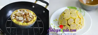 C&aacute;ch l&agrave;m trứng cuộn thịt 6