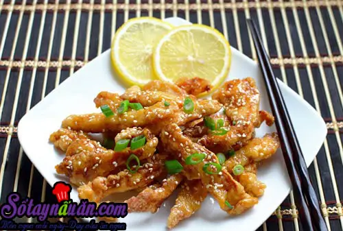 Thịt gà sốt chanh cho bữa ăn thêm ngon miệng