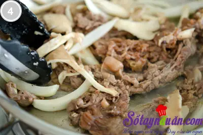 Thịt b&ograve; sốt chua ngọt 4