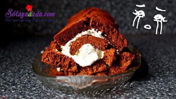 Cách làm bánh bông lan chocolate ngon mê mẩn 8