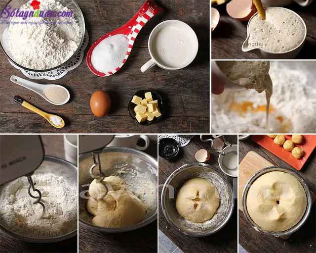c&aacute;ch l&agrave;m b&aacute;nh melon pan ngon tuyệt 1