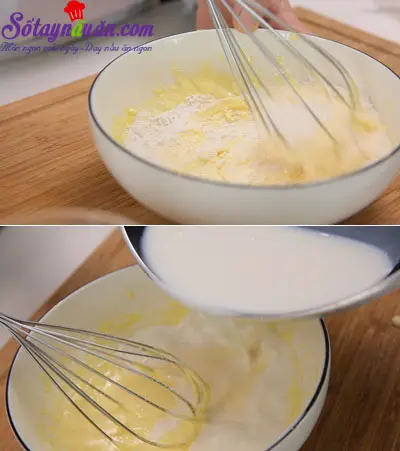 C&aacute;ch l&agrave;m b&aacute;nh mousse dưa lưới 3