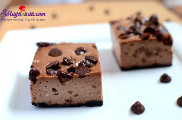 Học c&aacute;ch l&agrave;m cheesecake vị socola si&ecirc;u hấp dẫn kết quả