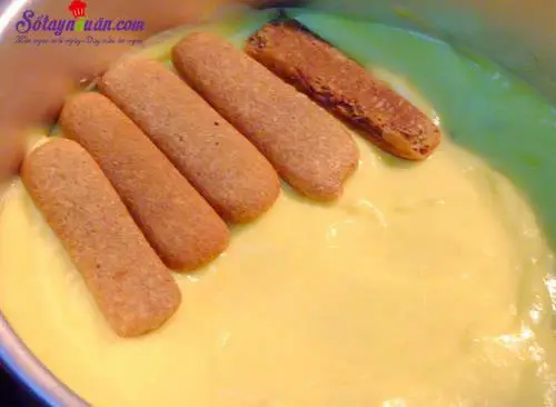 C&aacute;ch l&agrave;m b&aacute;nh tiramisu 8