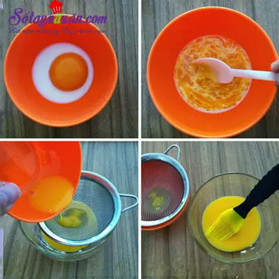 Hướng dẫn l&agrave;m b&aacute;nh trung thu kiểu Hồng K&ocirc;ng cực dễ 5