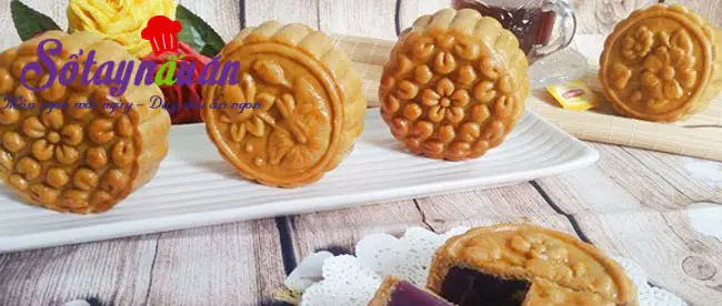 Hướng dẫn l&agrave;m b&aacute;nh trung thu nướng nh&acirc;n khoai lang t&iacute;m ngon