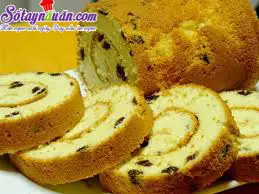 Hướng dẫn cách làm bánh bông lan nho khô tại nhà
