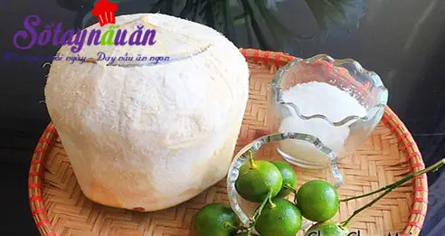 C&aacute;ch l&agrave;m dừa tắc m&aacute;t lạnh xua tan nắng n&oacute;ng