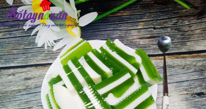 Học l&agrave;m thạch l&aacute; dứa sữa tươi thơm m&aacute;t cực đ&atilde; kết quả
