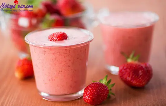 c&aacute;ch l&agrave;m sinh tố d&acirc;u t&acirc;y 7