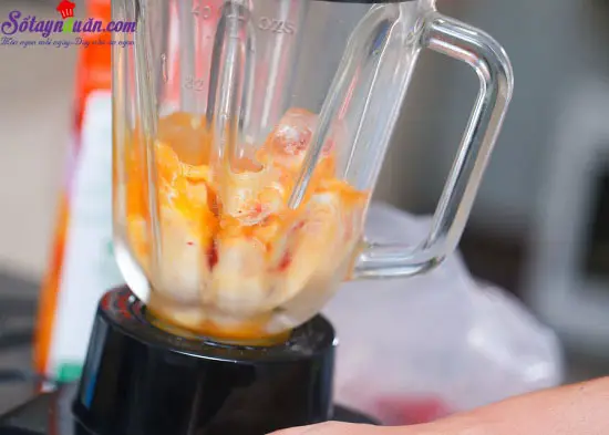 c&aacute;ch l&agrave;m sinh tố d&acirc;u t&acirc;y 4