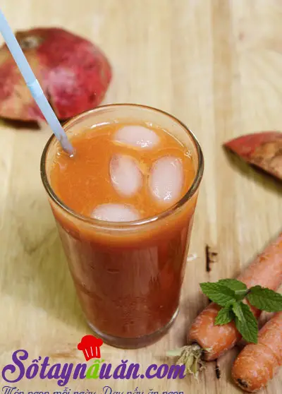 Nước ép cà rốt đẹp da