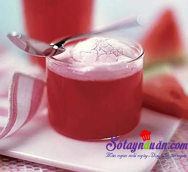 Thạch dưa hấu ngon ngày hè