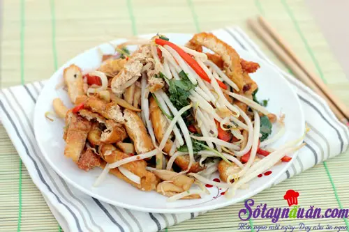 Biến tấu đậu phụ xào giá