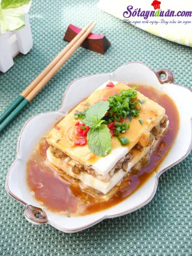 Cách làm đậu hũ hấp tôm giúp giảm béo