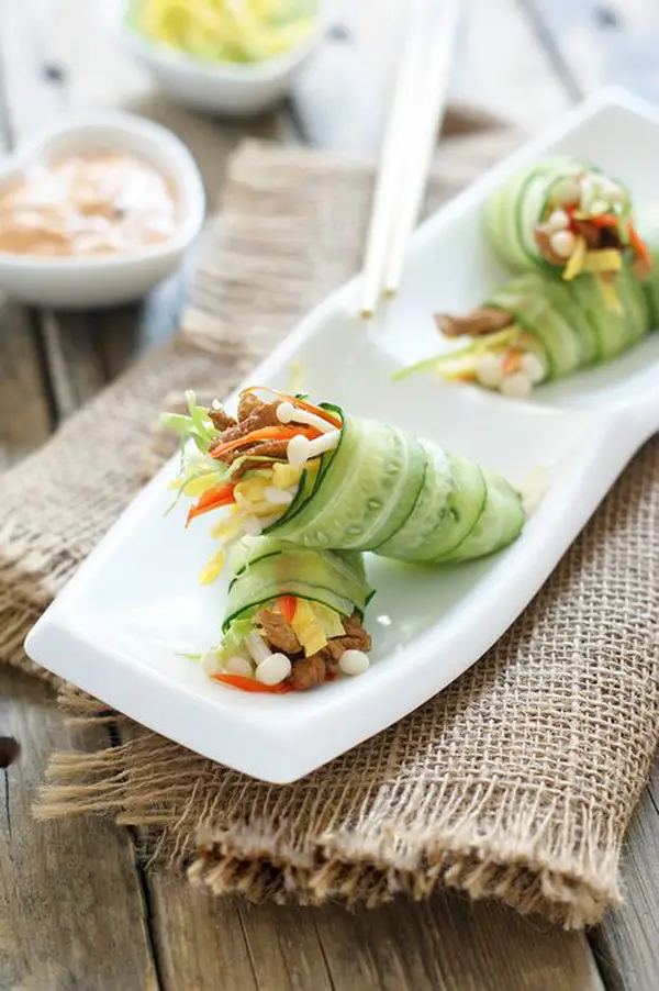 Cách làm dưa chuột cuộn rau củ ăn hoài không chán