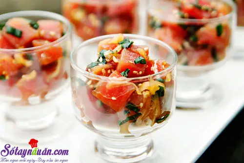 Cách làm salad cá hồi ngon-lạ-đẹp mắt