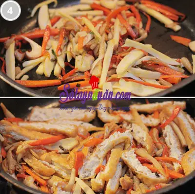 Biến tấu đậu phụ x&agrave;o gi&aacute; 4