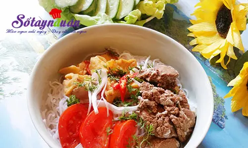C&aacute;ch l&agrave;m b&uacute;n ri&ecirc;u cua n&oacute;ng hổi ngon đậm đ&agrave; 7