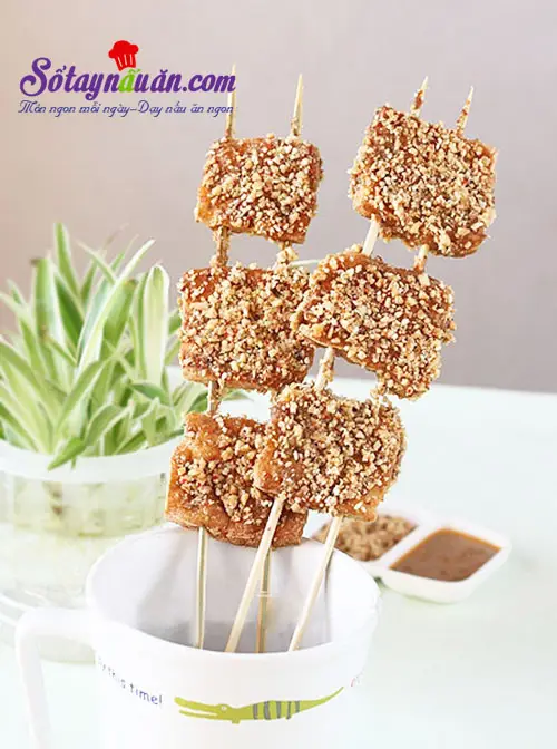 C&aacute;ch l&agrave;m đậu phụ sốt vừng xi&ecirc;n que cực thơm ngon kết quả