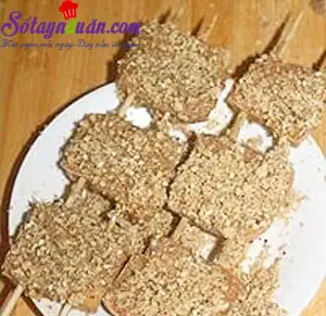 C&aacute;ch l&agrave;m đậu phụ sốt vừng xi&ecirc;n que cực thơm ngon 6