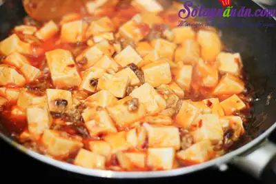 C&aacute;ch l&agrave;m đậu phụ Tứ Xuy&ecirc;n nổi tiếng cực k&igrave; đơn giản 5