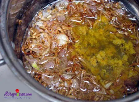 C&aacute;ch nấu b&uacute;n ri&ecirc;u cua đồng 6