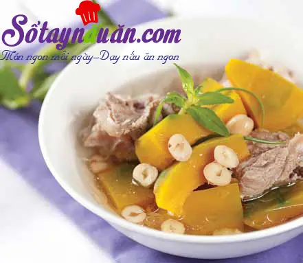 C&aacute;ch l&agrave;m canh xương b&iacute; đỏ 2