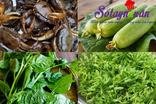 c&aacute;ch nấu canh cua mồng tơi 1