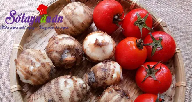 Hướng dẫn l&agrave;m canh ri&ecirc;u cua khoai sọ cực hấp dẫn