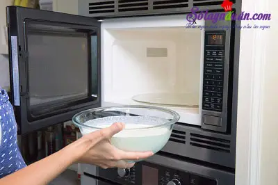 Hướng dẫn l&agrave;m ph&ocirc; mai Ricotta bằng l&ograve; vi s&oacute;ng cực dễ 5