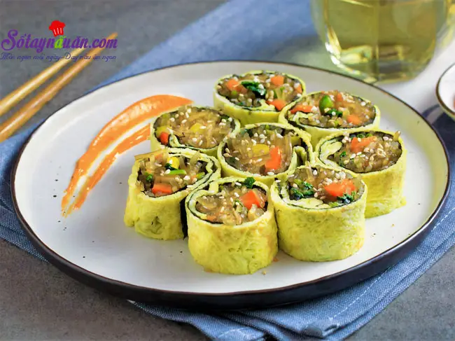 Kimbap nh&acirc;n miến v&agrave; trứng lạ m&agrave; ngon tuyệt kết quả