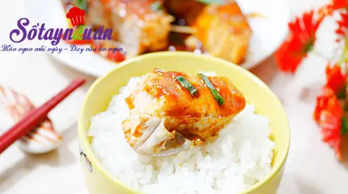 Ngon cơm với c&aacute; hồi &aacute;p chảo sốt chua ngọt kết quả