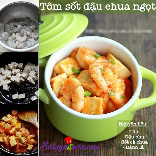 T&ocirc;m sốt đậu chua ngọt